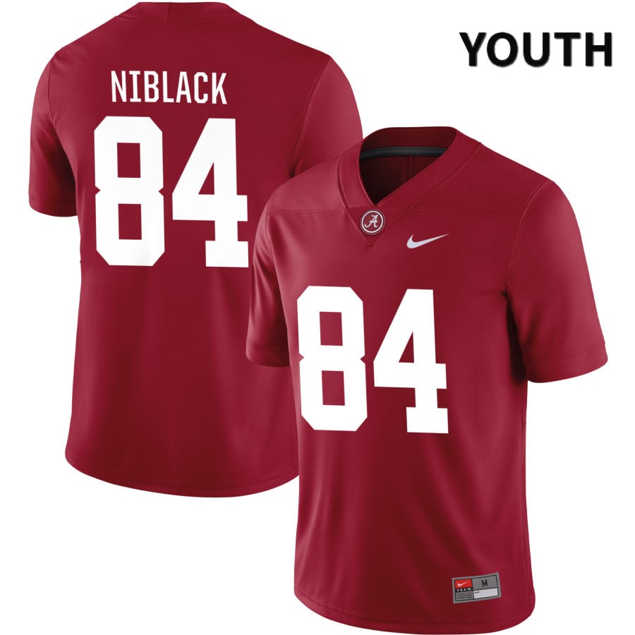 Alabama Crimson Tide Youth Amari Niblack #84 NIL Crimson 2022 NCAA Authentic Stitched College Football Jersey HG16F22LK